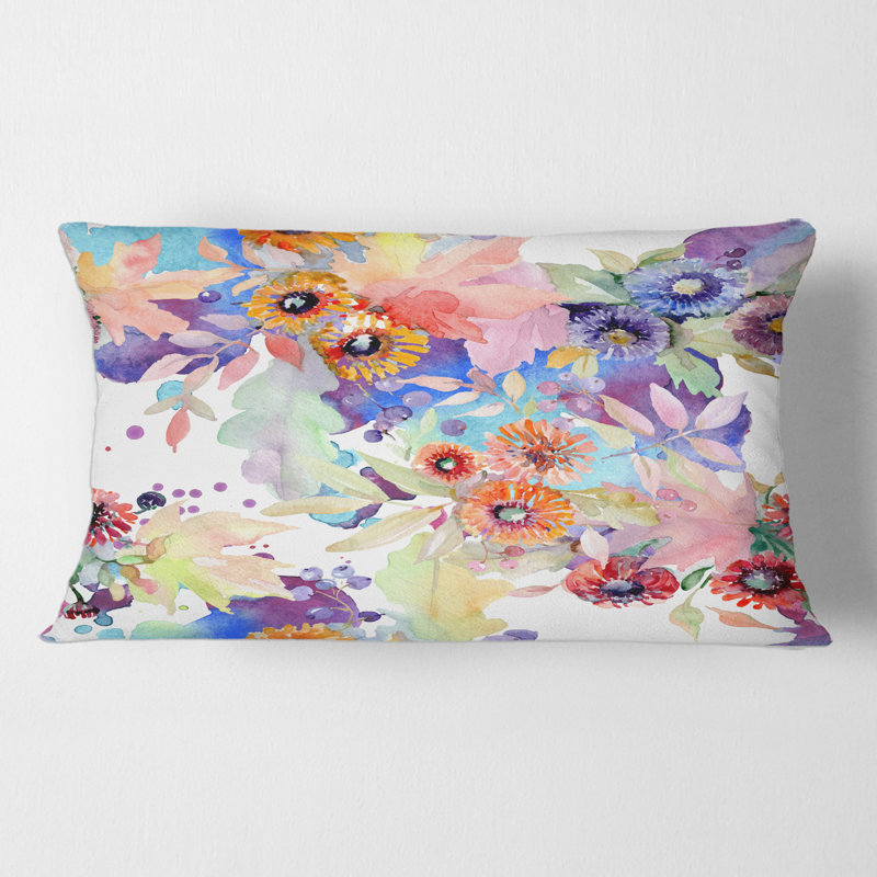 Floral Throw Pillow