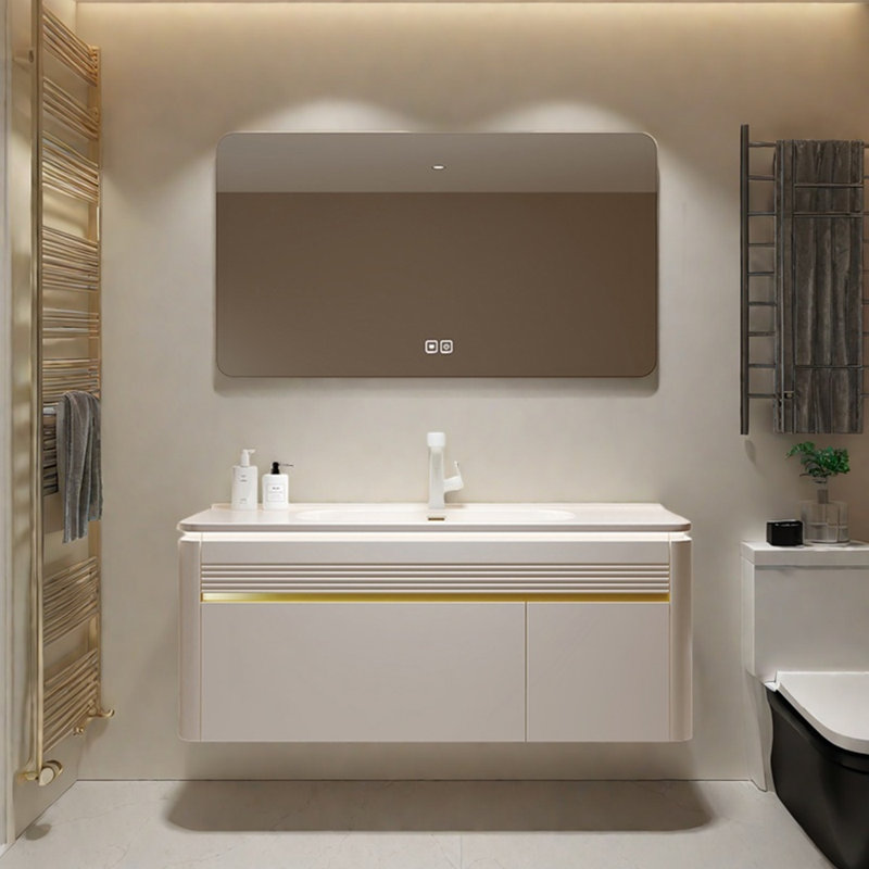 Armoire de salle de bain simple et légère de style luxueux