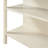 45" X 36" Solid Wood Kitchen Prep Island - Walnut And Cream White 2 Open Shelves For Rustic Style Homes Table Compact Spaces