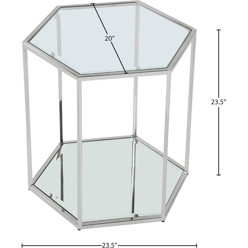 Table de bout Sei, Chrome chrome