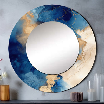 Décoration murale Seppi - Miroir rond Fractals