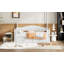 Lit de jour simple en bois avec lit gigogne extensible et deux tiroirs de rangement, parfait pour les chambres d'amis et les petits espaces-204872783