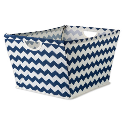BAC DE POLYESTER MOYENNE TRAPÉZOIDE BLEU MOYEN 16 x 12 x 10