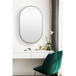 Metal Oval Wall Mirror