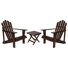 Ensemble de chaise Adirondack et table d'appoint d'extérieur Bremment