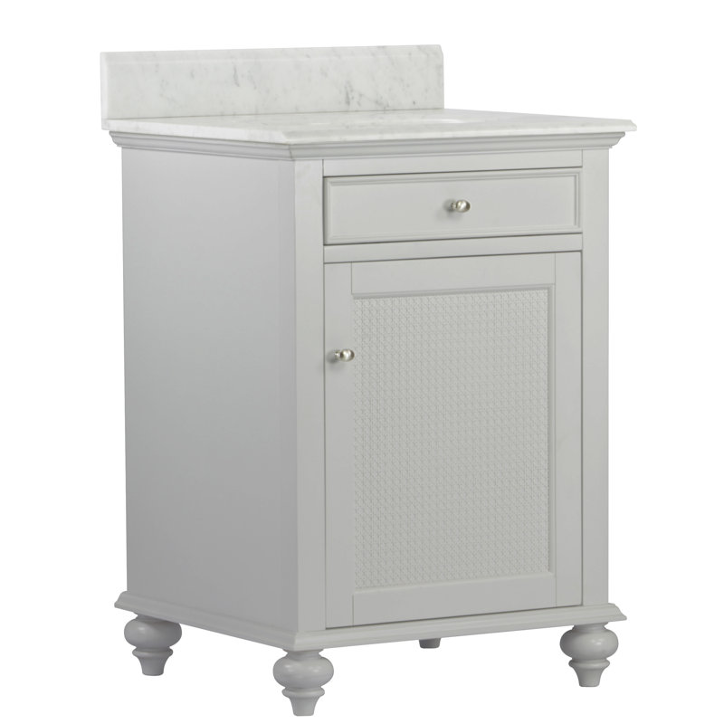 Ensemble de meuble-lavabo pour salle de bain simple 24 po Chauvigny, Gris