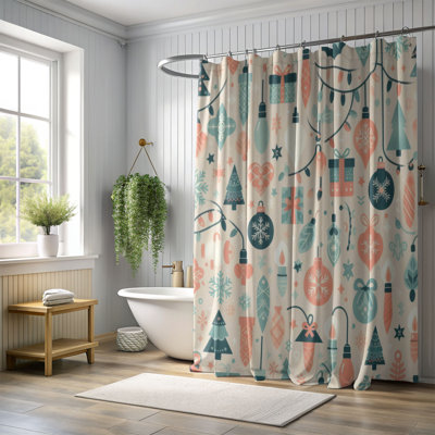 Rideau de douche doux 1 pièce