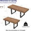 Ensemble de table de salle à manger 4 personnes avec table de salle à manger extensible rectangulaire et 2 bancs rembourrés-590905253