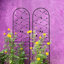 Treillis de jardin en métal antirouille pour plantes grimpantes