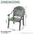 Round 4-Seater Outdoor Patio Dining Set, Backyard Garden Furniture with Blue Cushions-1570413632-1570413637