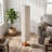 Minimalist Floor Lamp with Pleated Fabric Lampshade & Solid Wood Base