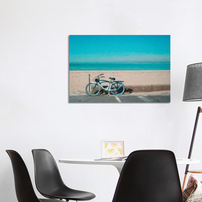 Bike to the Beach 1 Piece Wrapped Canvas Wall Art