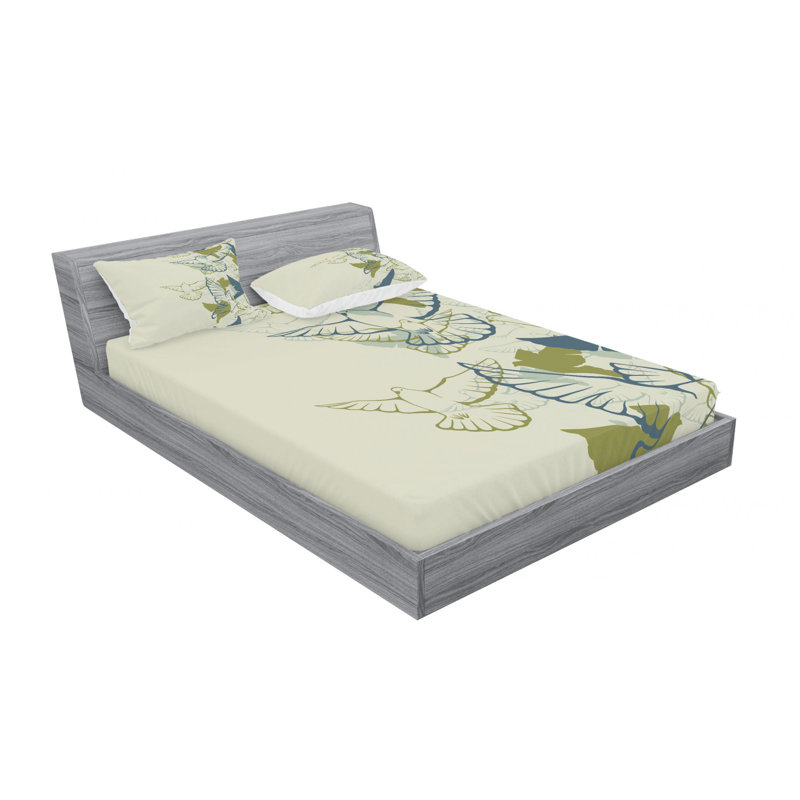 Microfiber Sheet Set, Queen Sheet Set with Fitted Sheet
