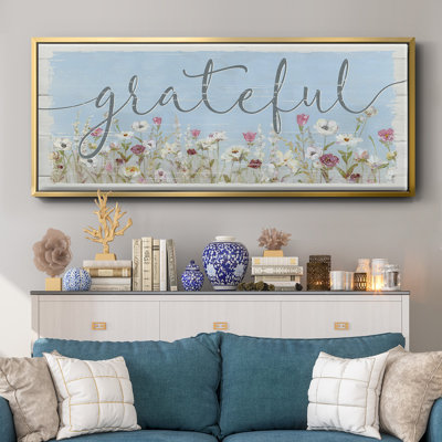 «Bloomin Around Grateful», toile encadrée