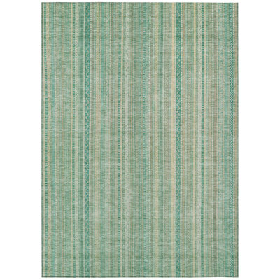 Tapis intérieur / extérieur bleu sarcelle Emberith