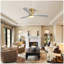 Ventilateur de plafond décoratif 52 pouces avec lumière DEL à intensité variable, télécommande 6 vitesses, 3 pales en bois massif, moteur à courant continu réversible pour le salon-1386033633-1386033638