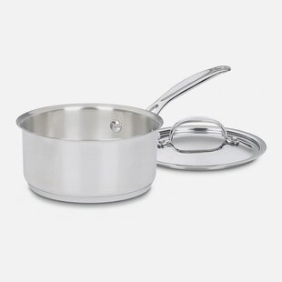 Homikit 3 Quart Saucepan with Lid, Tri-Ply Stainless Steel Sauce Pan,  Kitchen Induction Cooking Pot with Ergonomic Handle, Small Pan for Making  Sauce