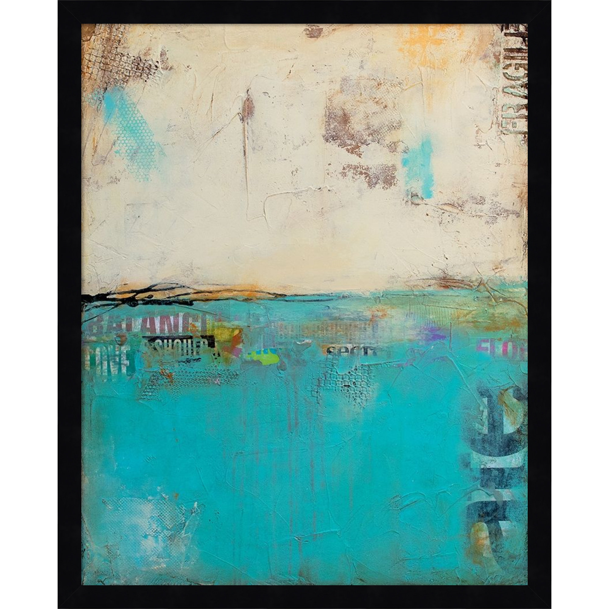 Urban Edge by Mauro Wood Framed Wall Art Print, 21" H x 17" W, Black