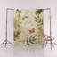 Beige-Themed Leaf and Butterfly Patterned Modern Decorative Rug-1405385563
