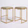 Simmerman Upholstered Counter Stool with Metal Frame