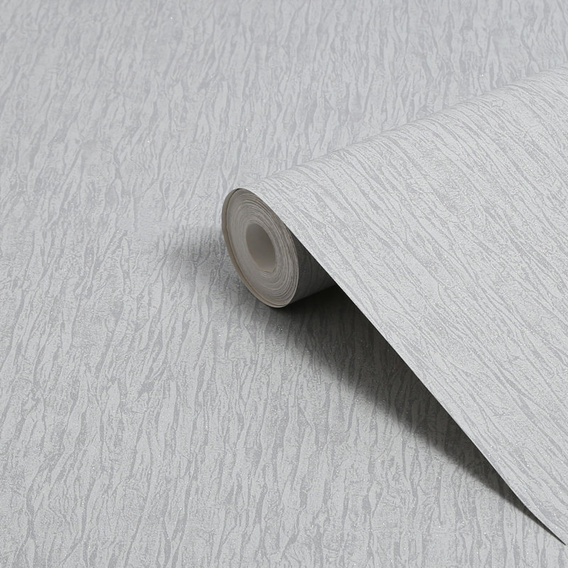 Superfresco Silk Sparkle Textured Plain Silver Wallpaper