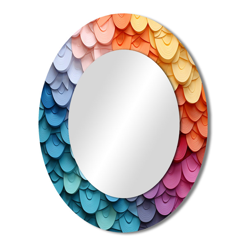 Opt Opt Harmonious Spectrum II - Miroir mural multicolore, 43 po x 33 po