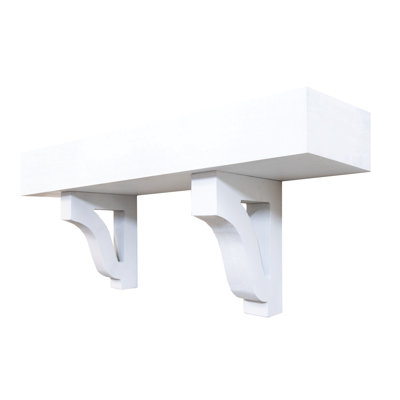 Poplar Floating Shelves W/Corbels