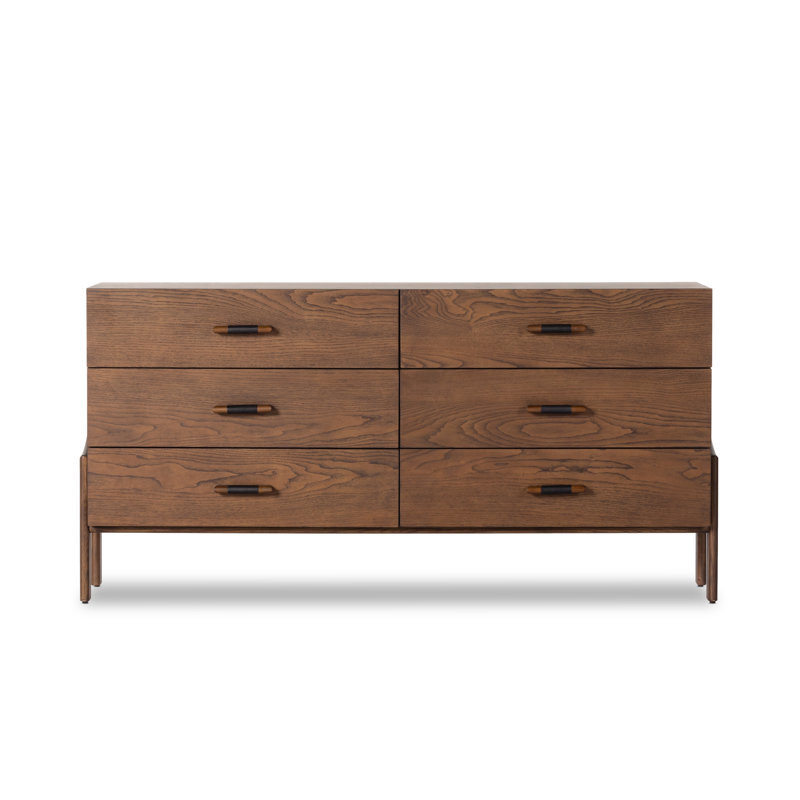 6 Drawer 65" W Double Dresser