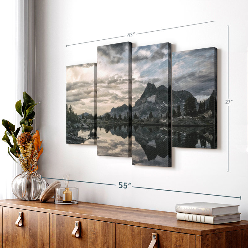 «Sierra Nevada At Sunset Wall Art», H 27 po x l 43 po x P 1,25 po