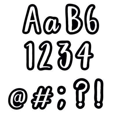 Bold and Bright Classroom Cafe Designer lettres