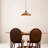 Adjustable Height Single Pendant With Metal Cap-516906330