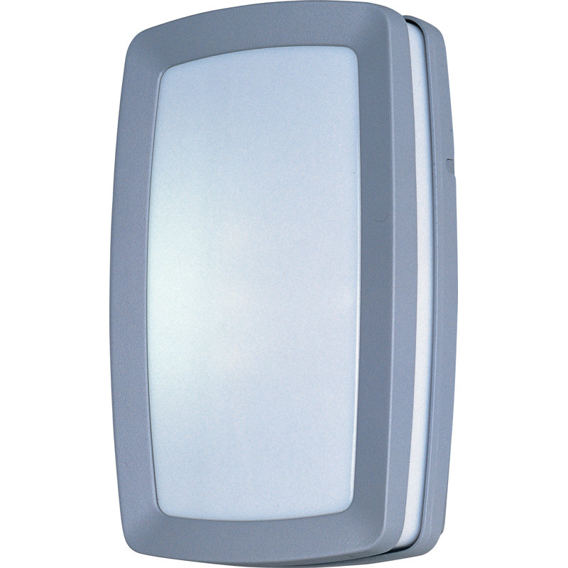 Plafonnier encastré d’extérieur 2 lumières Shreya, Platine, Fluorescent