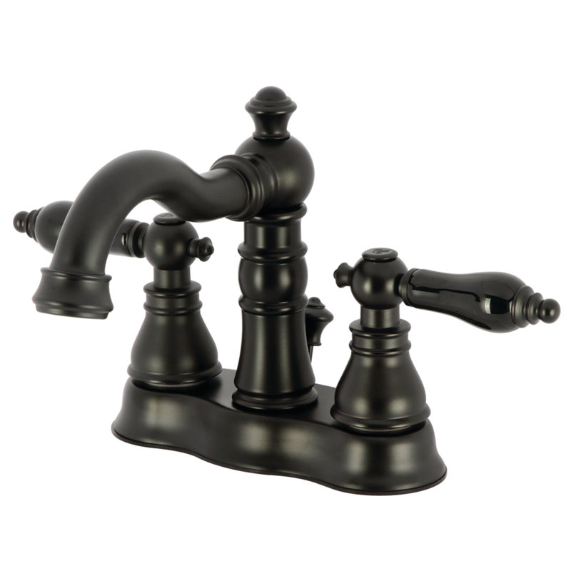 Robinet de salle de bain American Patriot, Noir mat
