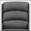 Chaise berçante en tissu gris