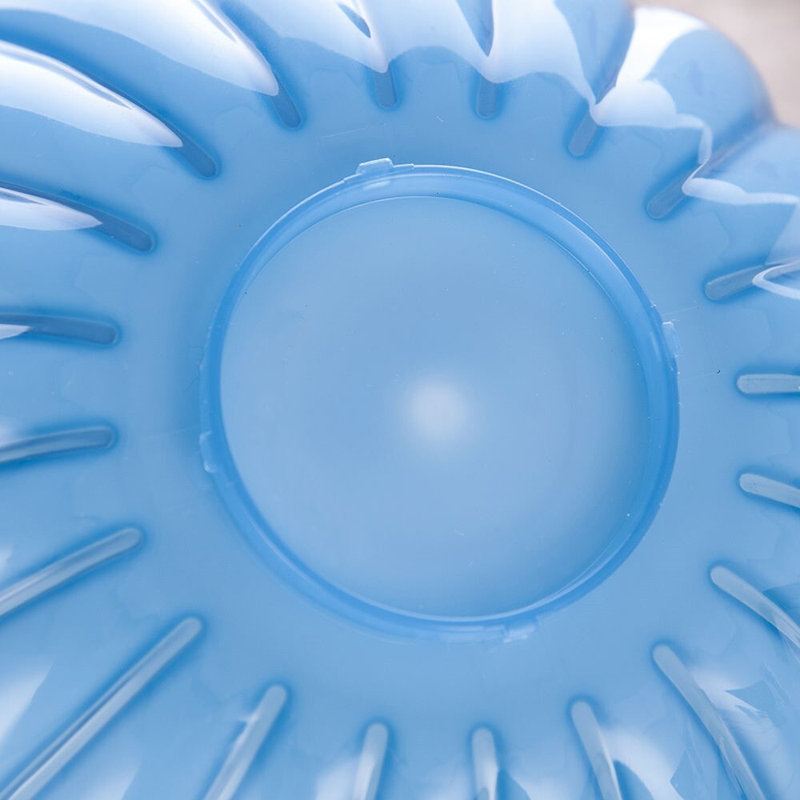 Bol à fruits bleu en forme de pétale avec base amovible