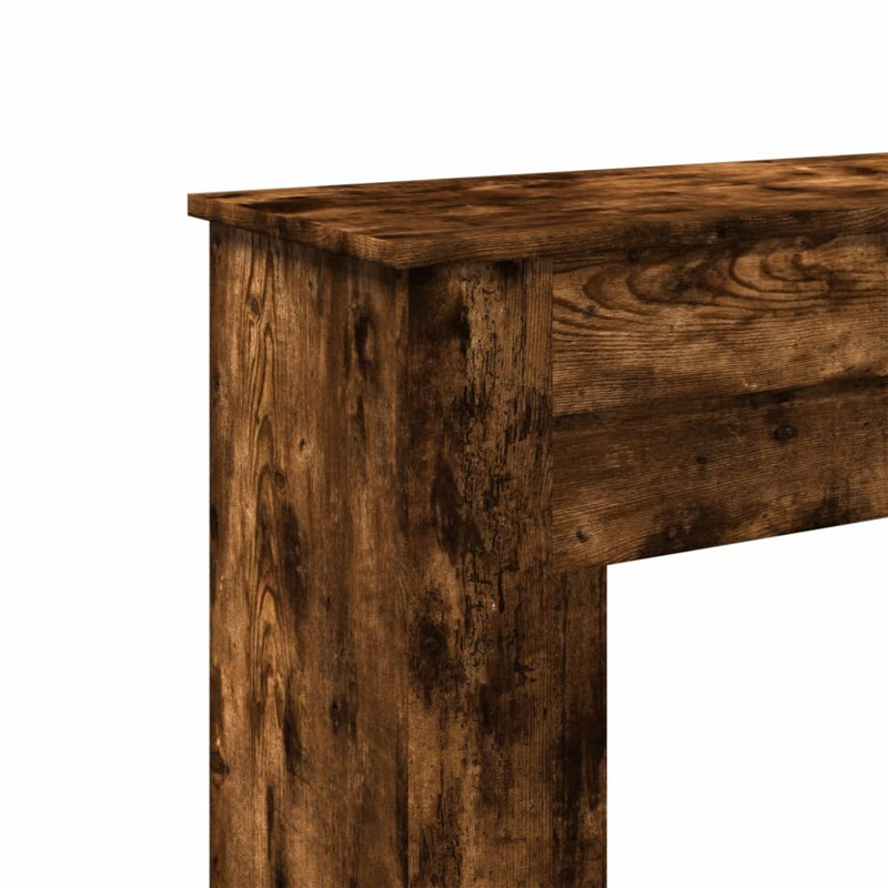 Fireplace Surround 30 Cm Engineered Wood, Smoked Oak, 90cm H x 90cm W x 30cm D
