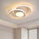 Double 2-Light LED Flush Mount Ceiling Light