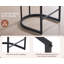 Upholstered Counter Stool with Metal Frame-1360849625