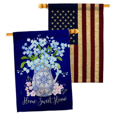 Double Sided 40'' H x 28'' W Polyester House Flag