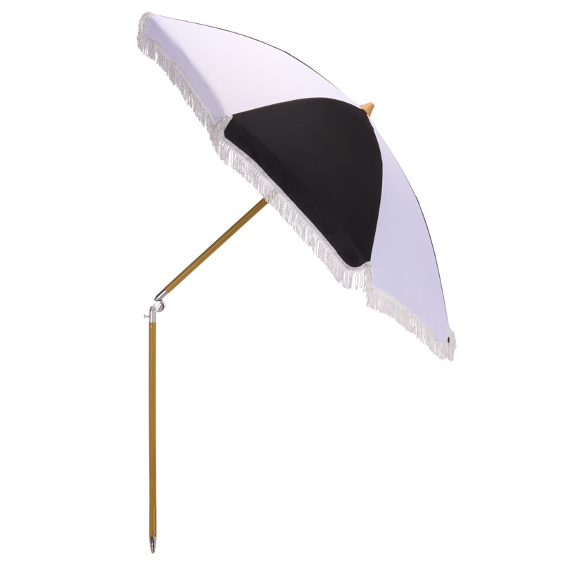 Parasol de plage 6,5 pi Gallo, Black Stripe