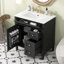 Meuble-lavabo moderne avec tiroirs multiples et options de rangement avancées-113754471