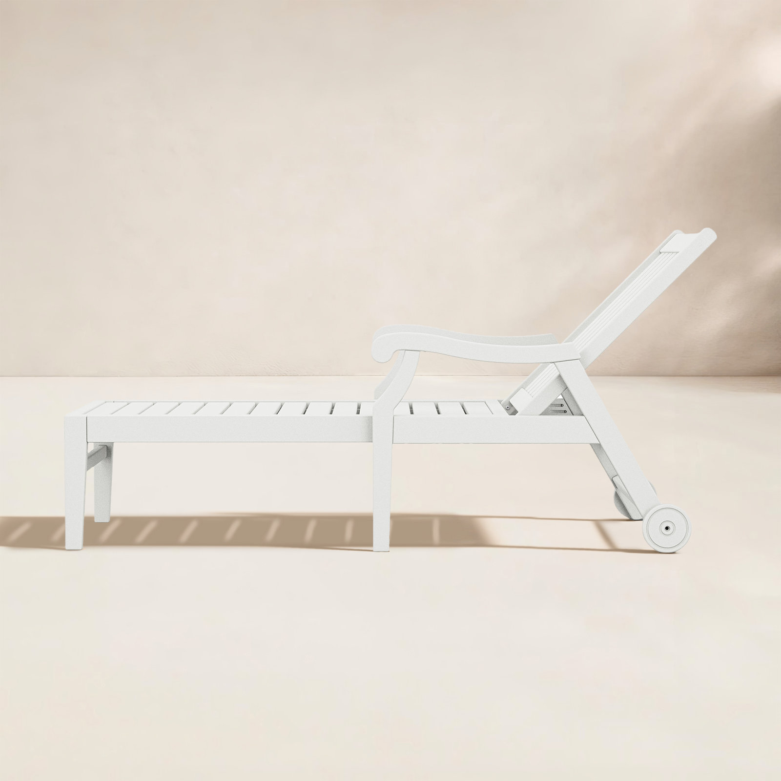 POLYWOOD® Verlyn 30" Patio Chaise Lounge, White