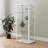 5-shelf Display Curio Cabinet with LED Lighting White