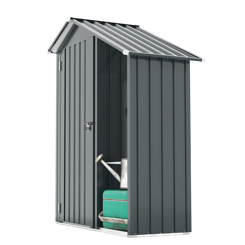 Campcraft High Quality Galvanized Iron Sheet,Waterproof Design, Reasonable Internal Space Planning,Equipped With A Solid Lock System,Easy To Assemble And Move,Small Metal Compact Garden Shed
