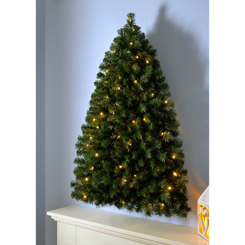 90cm H Lighted Artificial Pine Christmas Tree