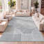Tapis d'intérieur / extérieur à rayures géométriques bleu clair / crème Anaelisa-912221390