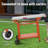 Feasto 43"W x20"D Stainless Steel Grill Table with Wheels, Movable Grill Part with Foldable Side Table-123099809