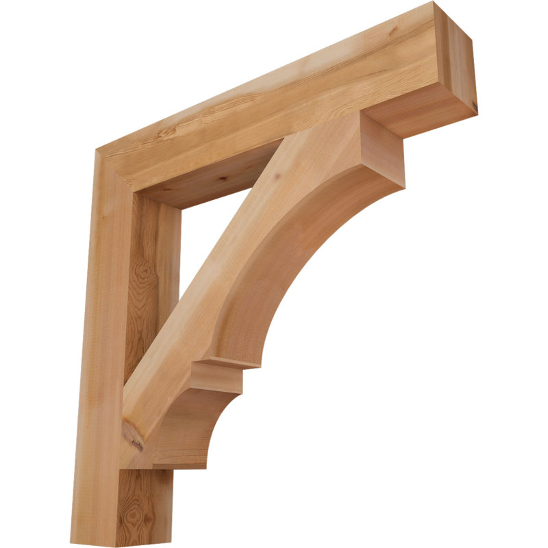Support de bloc Balboa, L 5 1/2 po x P 36 po x H 36 po, Cèdre rouge de l'Ouest lisse