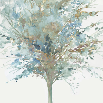 Arbre sarcelle I sur toile