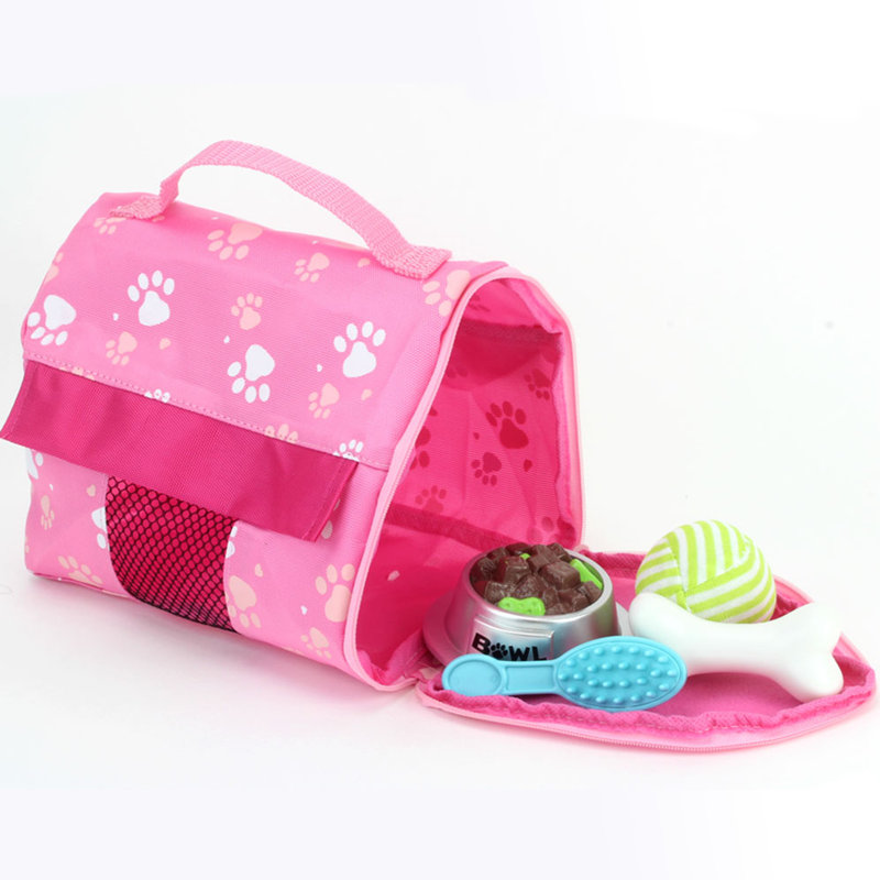 Doll Puppy Dog and Carrier Set